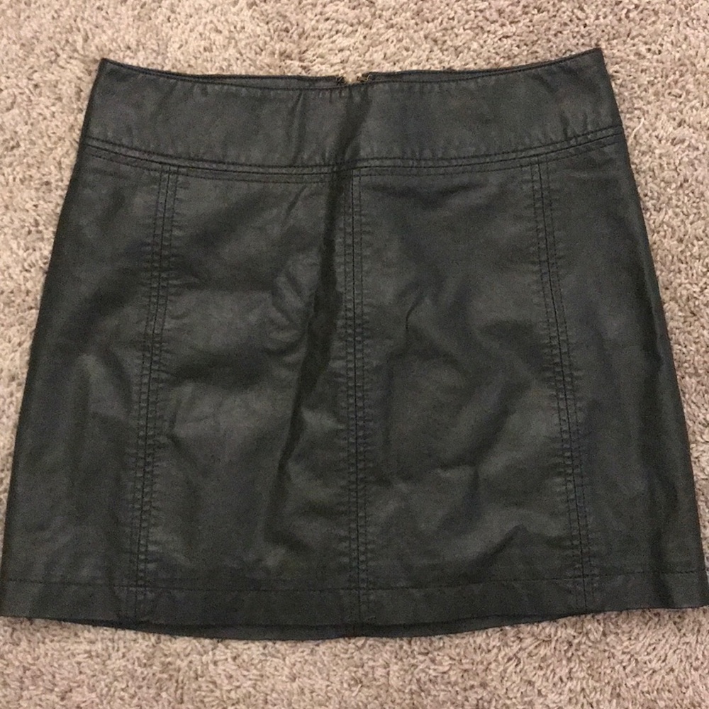 Free People Leather skirt